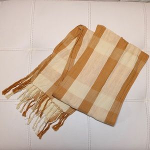 Vintage Axiom Fringe Plaid Scarf